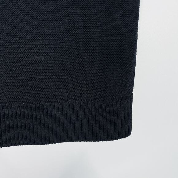 J Crew Point Sur Black XXSmall 2XS Knit Tank Sweater with Wood Bead Detail Top - Picture 4 of 12